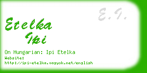 etelka ipi business card
